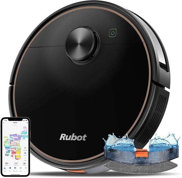 Robot Vacuum Cleaner 4500Pa Strong Suction 2-in-1 with Lidar Navigation 200min Runtime