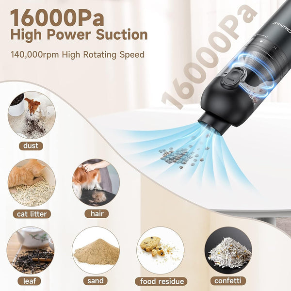 16000pa Strong Powerful Mini Car Cleaner