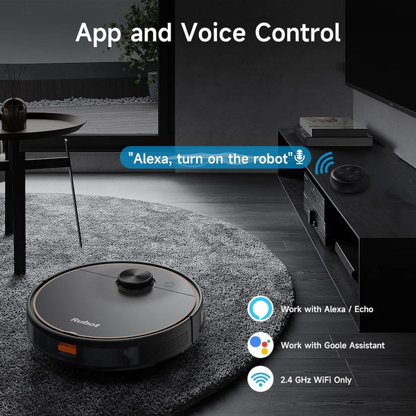 Robot Vacuum Cleaner 4500Pa Strong Suction 2-in-1 with Lidar Navigation 200min Runtime